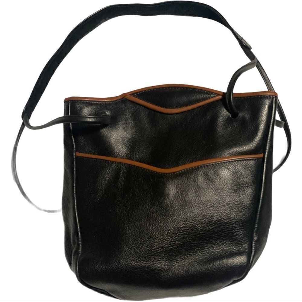 Jo Ann Page Marina Black Leather Purse!